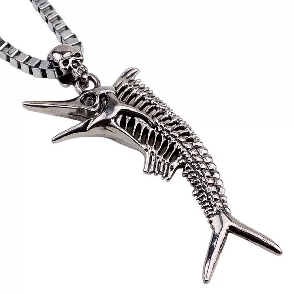 Skeleton Fish Necklace - Picture 4 of 4